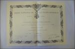 Ordre National de la Legion d'Honneur (França) - Diploma.