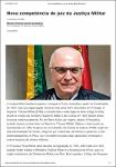 Nova competência do juiz na Justiça Militar.