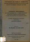 Fondements Philosophiques et Scientifiques de la Criminalisation [manuscrito]: réflexion sur le modèle de politique criminelle au Brésil, dans ses rapports avec les droits de l'homme.