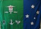 Estandarte verde e azul.