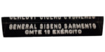Placa de Identificação para Mesa “General Siseno Sarmento CMTE 1º EXÉRCITO” - Coleção Syseno Sarmento