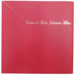 Envelope com livreto da Ordem do Mérito Judiciário Militar – OMJM. Agraciados de 2013