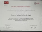 Diploma “Hornor Publicus Agnitio” ao Superior Tribunal Militar do Brasil