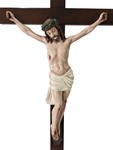 Crucifixo em Madeira com “Cristo em Louça” (2ª CJM)