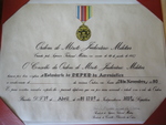 Ordem do Mérito Judiciário Militar - Diploma.